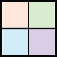 Obraz premium Pastel Color Palette, square, background, pattern, abstract, texture, design, 3d, technology.