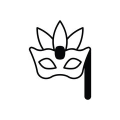 Carnival Mask vector icon