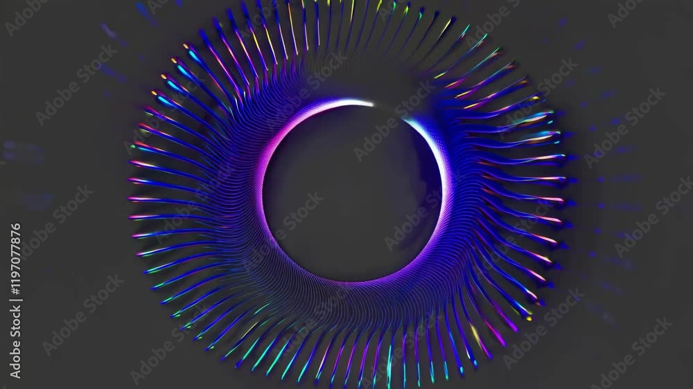 Poster colorful light patterns create mesmerizing visuals suitable for relaxation and meditation