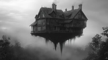 Obraz premium Hovering Witche House 
