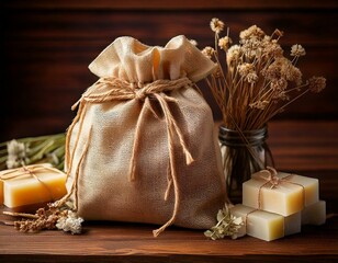 Stoffbeutel Mock-Up – Nachhaltiges Verpackungsdesign aus Baumwolle