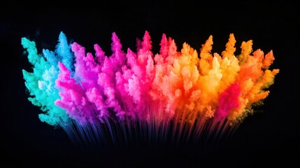 Spectacular fireworks show over city skyline nighttime photography