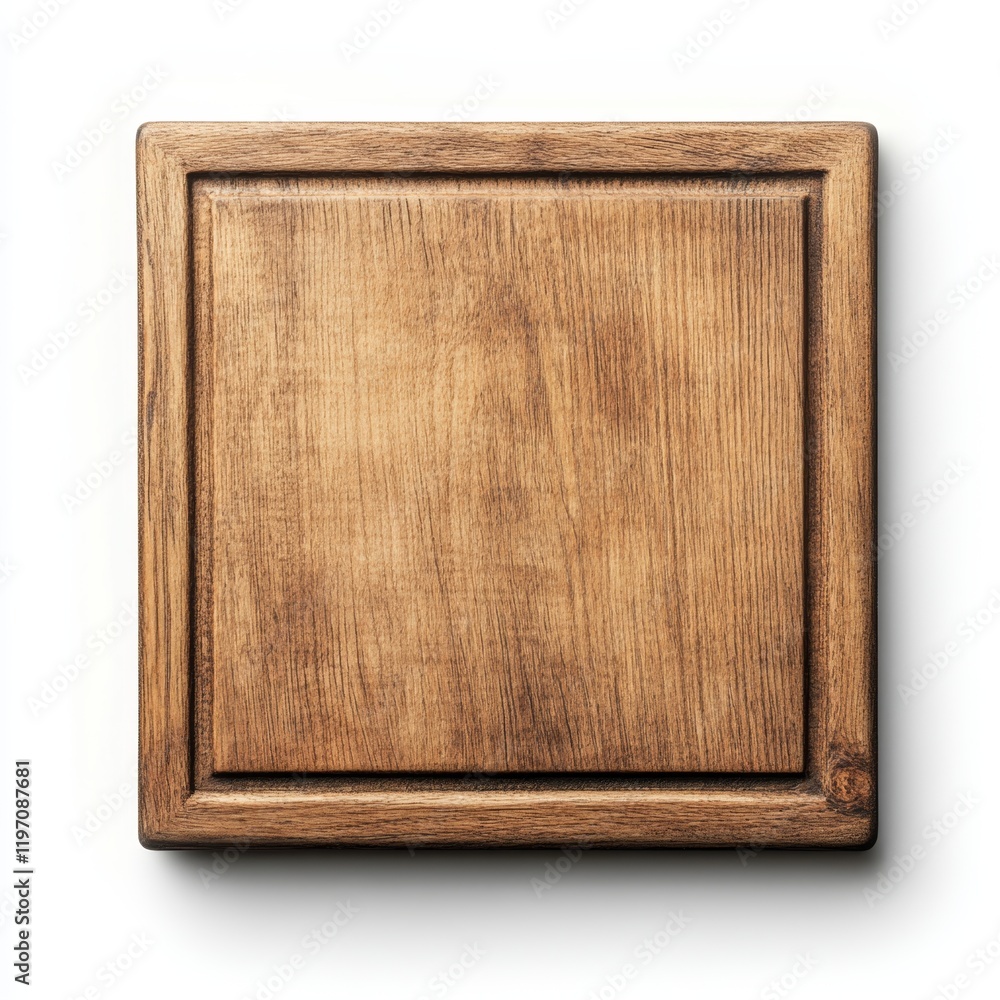 Poster wooden frame with natural texture and rustic charm for display