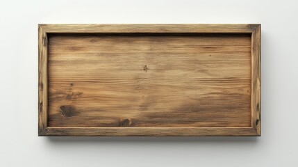 Rustic Wooden Tray with Natural Grain for Kitchen Decor Display