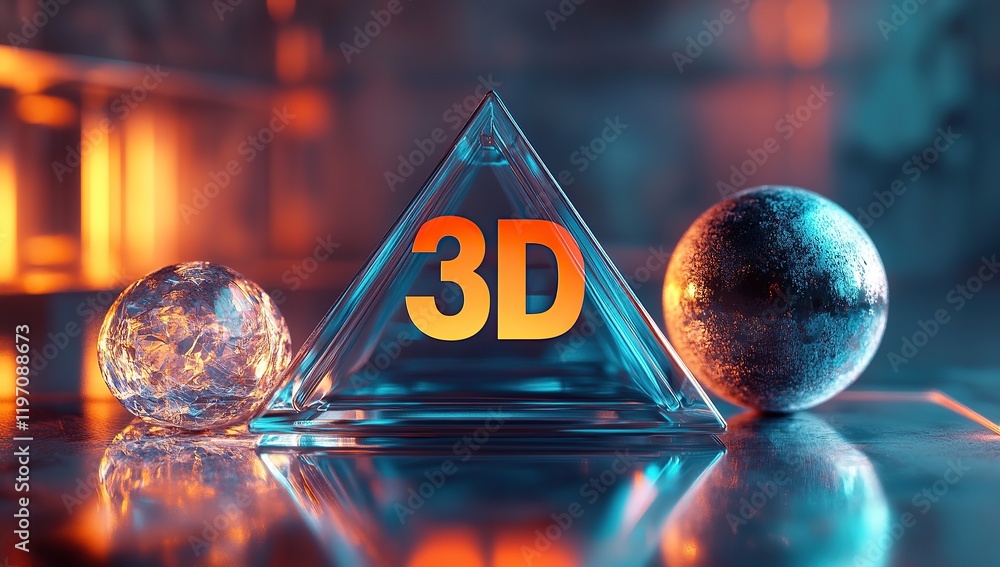 Poster a beautiful 3d rendering of the 