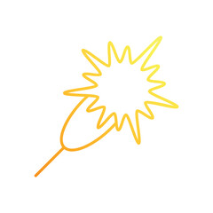 Sparkler vector icon
