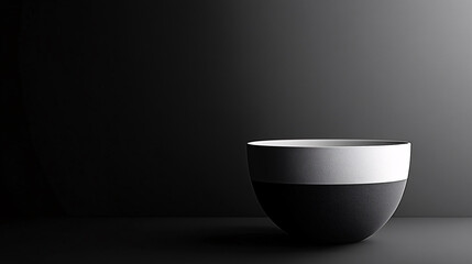Ceramic bowl in the kitchen, featuring a modern yet traditional design, ready to serve food.