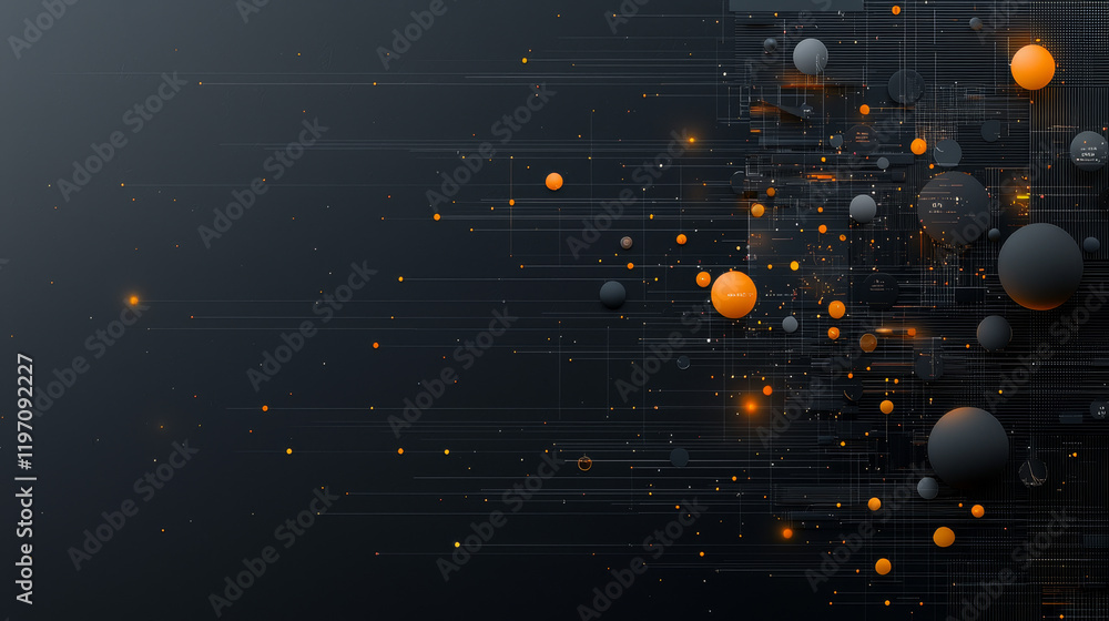 Aufkleber dynamic digital design elements abstract space graphic artwork futuristic environment close-up viewp