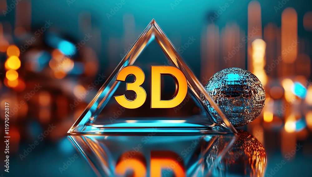 Poster a beautiful 3d rendering of the 