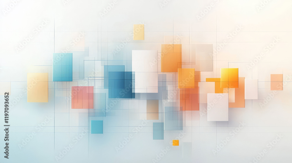 Poster abstract geometric pattern design digital art creative workspace modern aesthetic close-up view visu