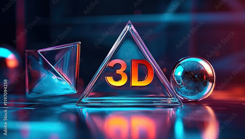 Poster a beautiful 3d rendering of the 