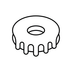 Donut vector icon