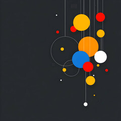 Abstract Background Dark Circles Illustration