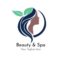 Fototapeta premium beauty and spa logo design template