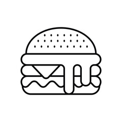 Burger vector icon