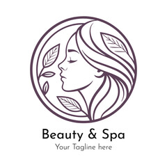 beauty and spa logo design template