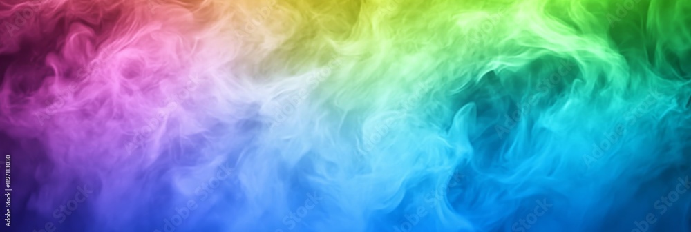 Poster abstract flowing colorful smoke background texture, vibrant color gradient design element with dream