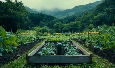 Mountain View Vegetable Garden