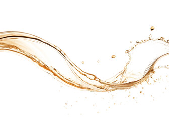Fototapeta premium tea splashing isolated on transparent background