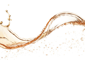 Fototapeta premium illustration of tea splash isolated on transparent background