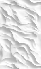 Abstract White Waves Texture of Light and Shadow Flowing Smoothly in a Patterned Design