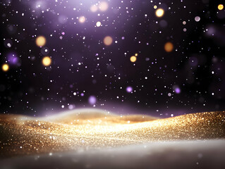 Naklejka premium Golden Glitter Abstract Background