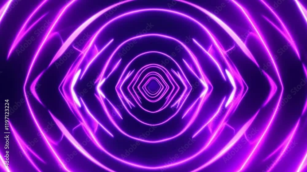 Poster abstract digital waves with vibrant neon colors – futuristic 3d rendering of flowing lines and purpl