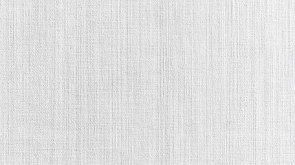 Fototapeta premium Subtle white woven fabric texture with a consistent pattern of interwoven threads for background use