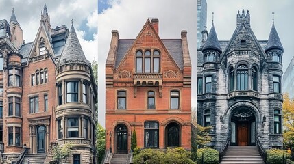 Obraz premium Victorian Architecture: From Gothic Revival to Modern Styles 