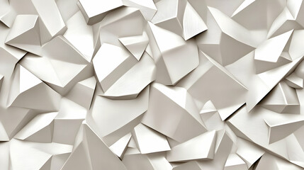 Obraz premium Abstract 3D White Geometric Background