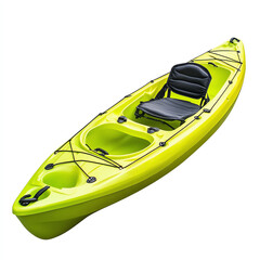 A vibrant yellow kayak ready for adventure on the water, perfect for leisure activities and outdoor exploration.