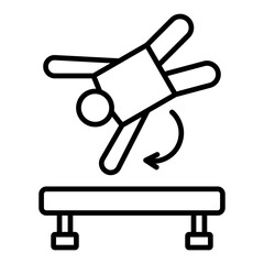 Acrobat jump Icon