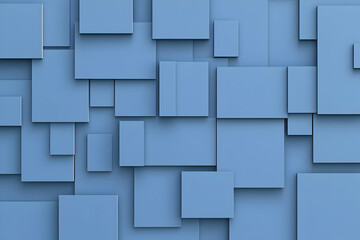 Obraz premium Abstract 3D Blue Square Background