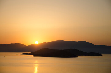Fototapeta premium sunset over the sea