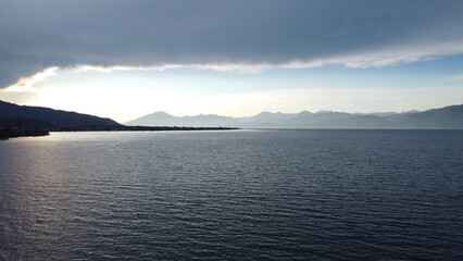 view of clouds over the sea