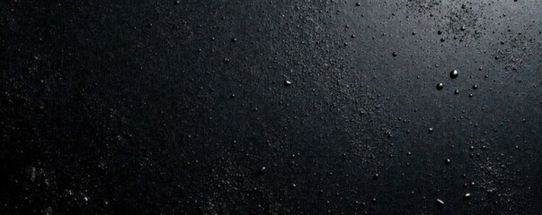 Obraz premium Black metallic plate, numerous fine scratches, matte finish, metal, old, matte