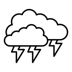 Cloud thunder Icon