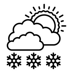 Snowy day Icon