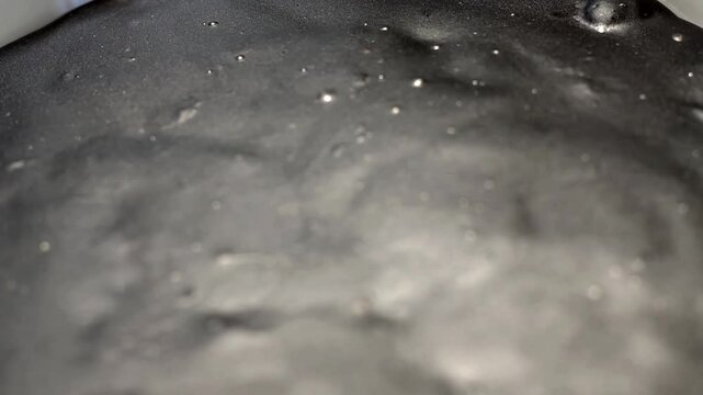 Healthy dessert. A kind of Chinese vegetable jelly black in color, Grass jelly (Mesona chinensis) It's Southeast Asia Dessert made from herb boiling with sugar. Asian cool dessert for healty