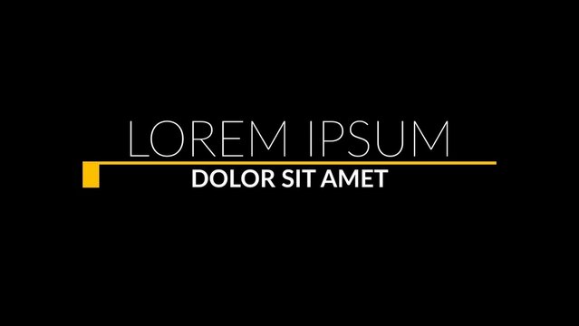 Modern Animated Title Intro