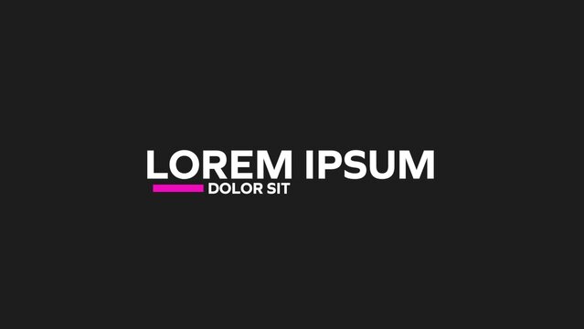 Simple Modern Corporate Title Intro