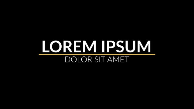 Simple Modern Business Title Intro