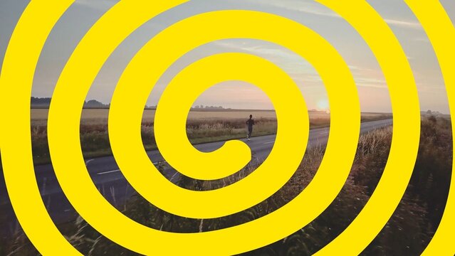 Animated Cartoon Full Screen Swirl Transition