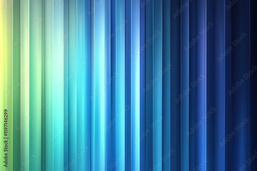 Aufkleber abstract background with vertical, gradient stripes transitioning from light green to dark blue.