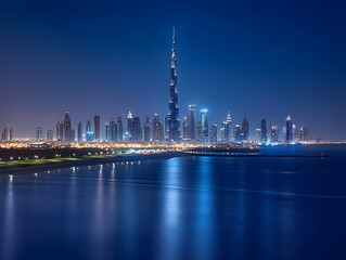 Obraz premium Night Cityscape Photo