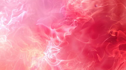 Fototapeta premium Ethereal pink and red abstract background with flowing light patterns, creating dreamy and vibrant atmosphere. Perfect for artistic and creative projects