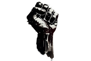 Fist in a protest