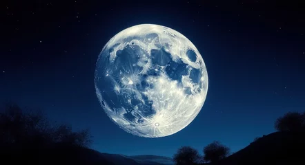 Lunar Elegance: Craters Under the Starlit Sky.