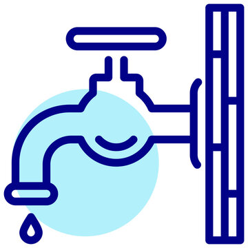 recommend clip art: water tap vector mixed outline icon
