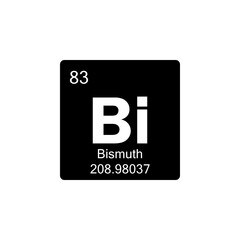 periodic table Bismuth glyph icon
